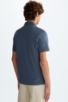 Polo piqué cuello camisero