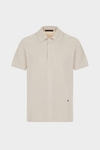 Spread collar piqué polo shirt
