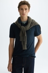 Piqué slim fit polo shirt