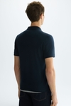 Piqué slim fit polo shirt