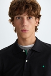 Piqué slim fit polo shirt