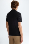 Piqué slim fit polo shirt