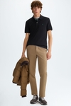 Piqué slim fit polo shirt