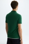 Piqué slim fit polo shirt