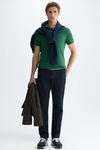 Piqué slim fit polo shirt