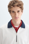 Polo collar technical sweatshirt