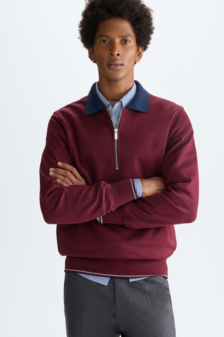 SUDADERA TÉCNICA CUELLO POLO