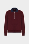 Polo collar technical sweatshirt