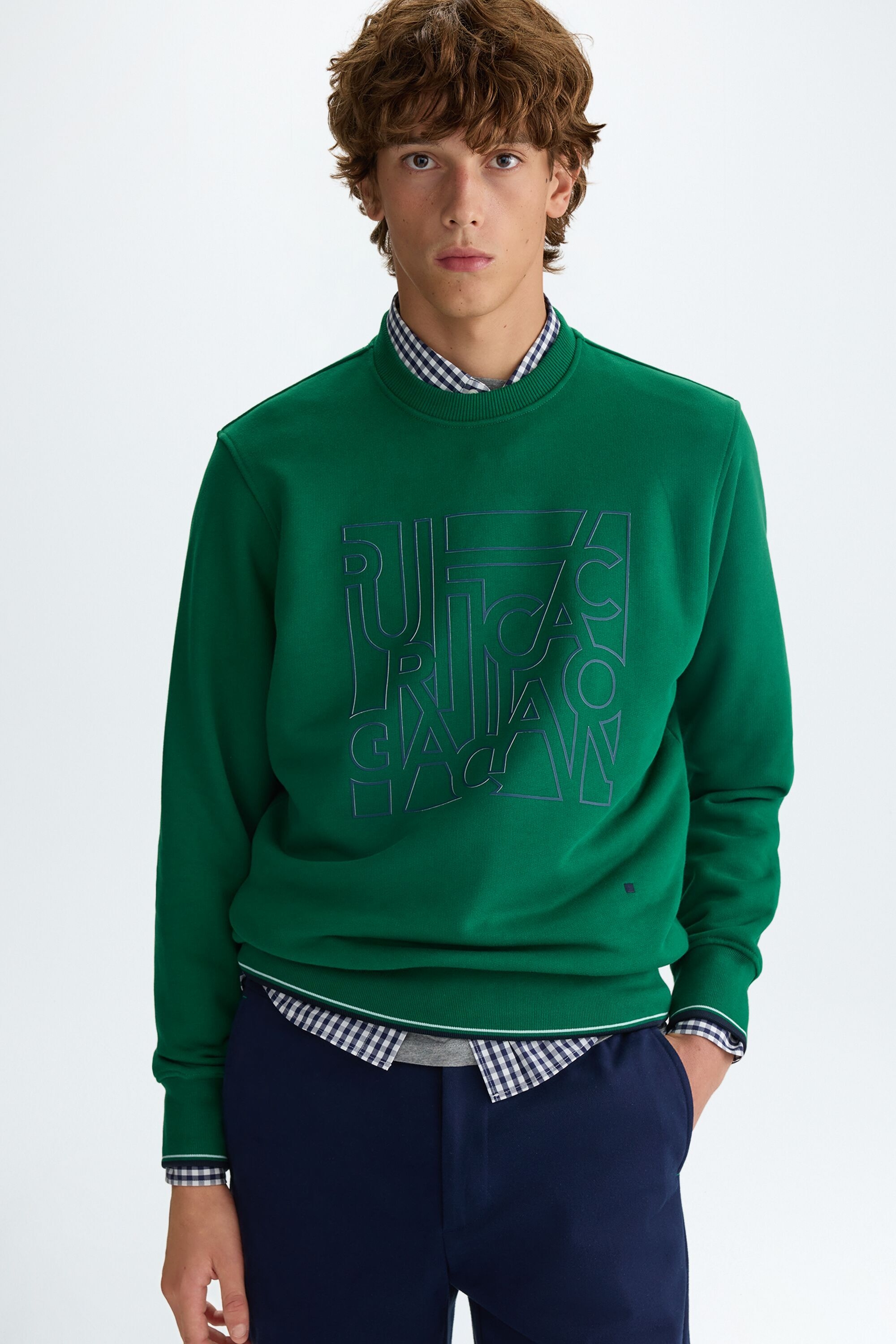 PG Lines embossed sweatshirt