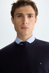 Merino wool crew-neck sweater