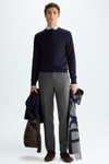 Merino wool crew-neck sweater