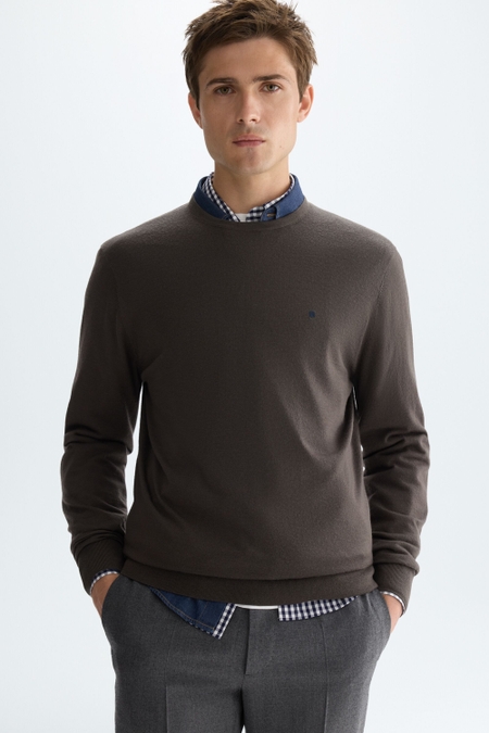 MERINO WOOL CREW-NECK SWEATER
