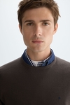 Merino wool crew-neck sweater