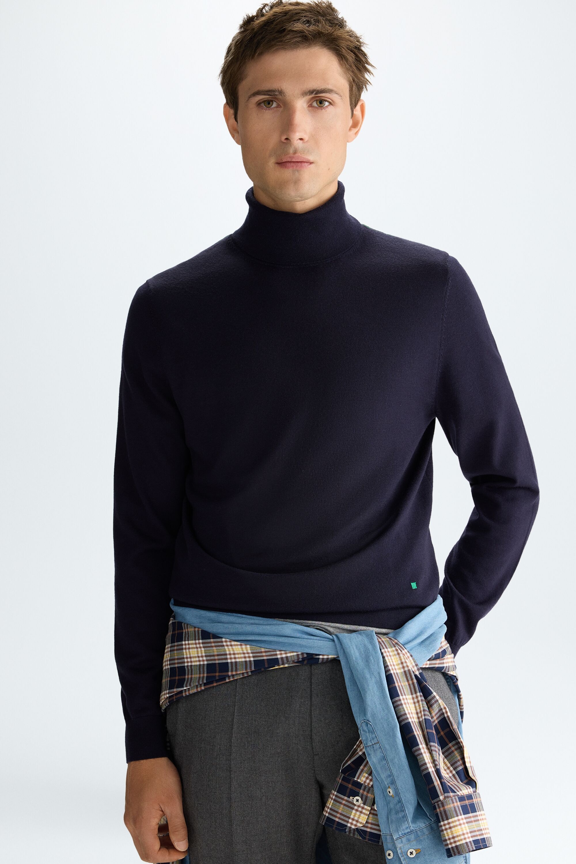 Turtleneck merino wool sweater