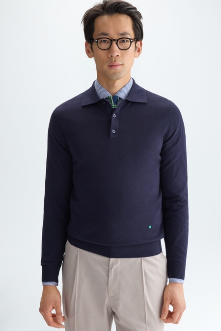 MERINO WOOL POLO SHIRT