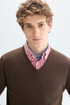 Cotton V-neck sweater