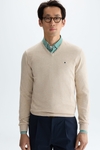 Cotton V-neck sweater