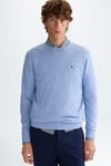 Cotton crew-neck sweater