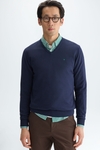 Pima cotton V-neck sweater