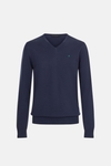 Pima cotton V-neck sweater