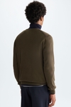 Pima cotton V-neck sweater