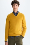 Pima cotton V-neck sweater
