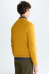 Pima cotton V-neck sweater