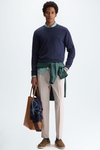 Pima cotton crew-neck sweater