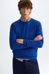 Pima cotton crew-neck sweater