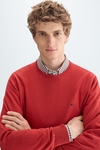 Pima cotton crew-neck sweater