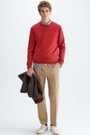 Pima cotton crew-neck sweater