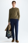 Textured pima cotton sweater