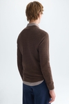 Textured pima cotton sweater