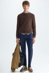 Textured pima cotton sweater