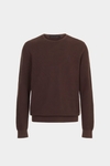 Textured pima cotton sweater