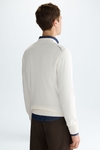 Origami pima cotton sweater