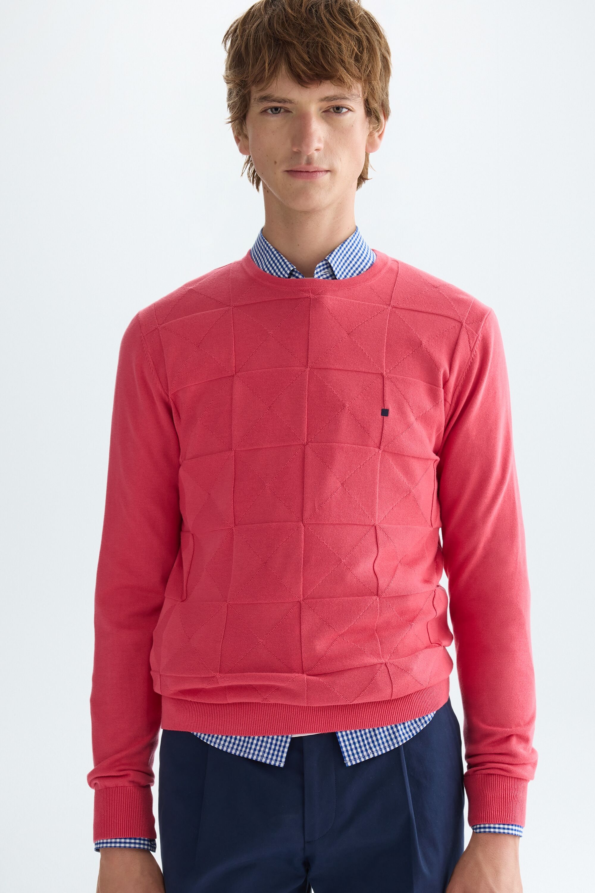 Origami pima cotton sweater