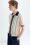Striped knit shirt