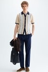 Striped knit shirt