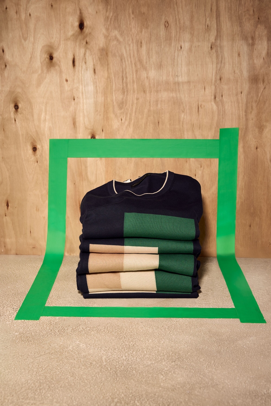 JERSEY MANGA CORTA PUNTO INTARSIA GEOMETRÍA