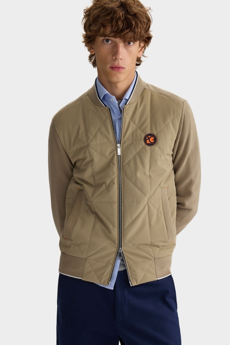 ORIGAMI KNIT BOMBER JACKET