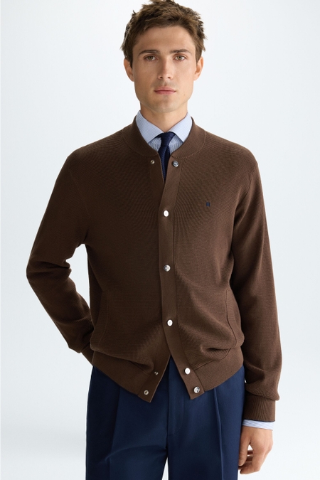 PIMA COTTON KNIT BOMBER JACKET