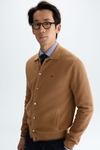 Pima cotton textured knit overshirt