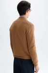Pima cotton textured knit overshirt