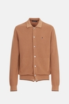 Pima cotton textured knit overshirt