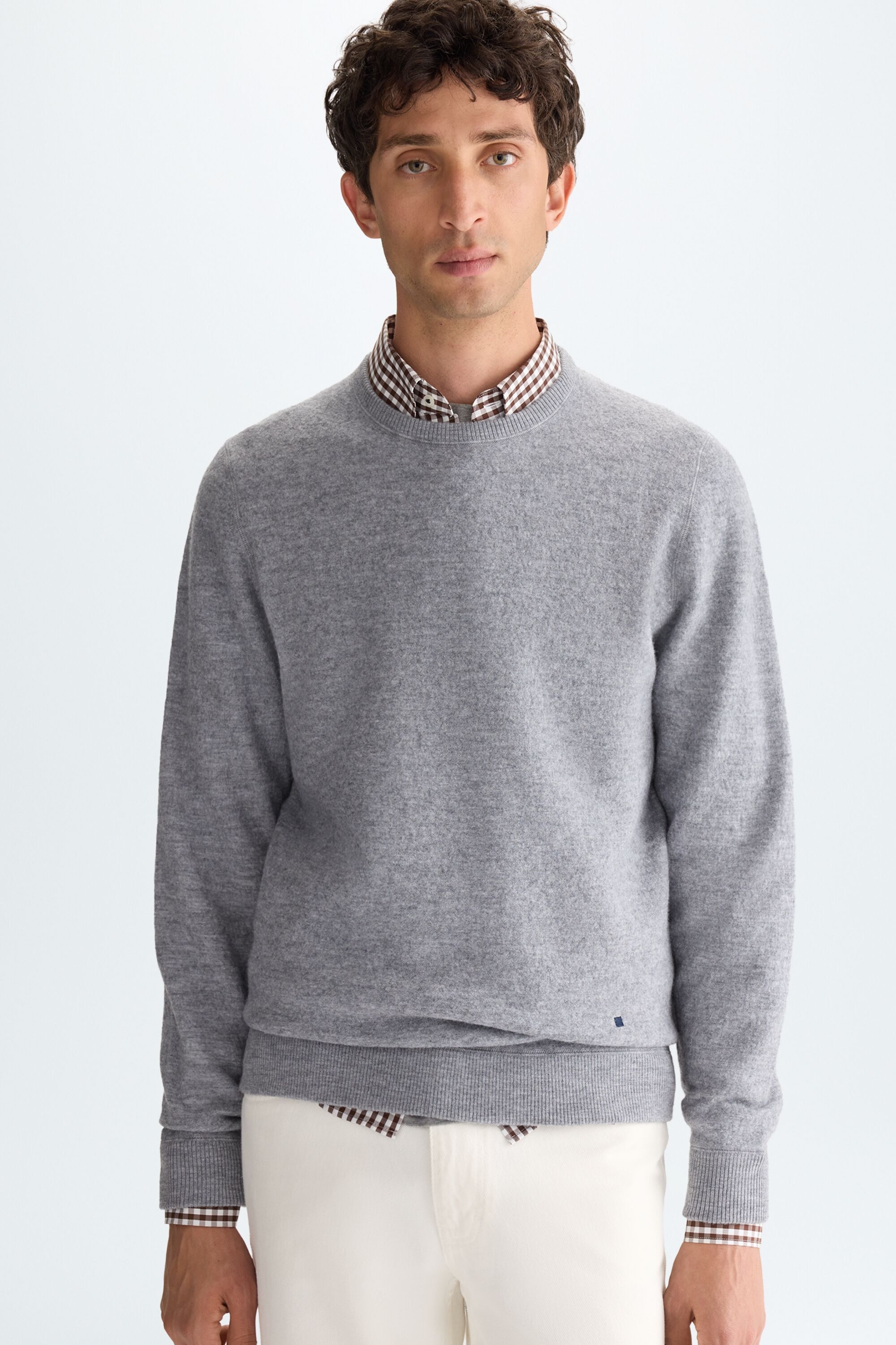 Merino wool crew-neck sweater