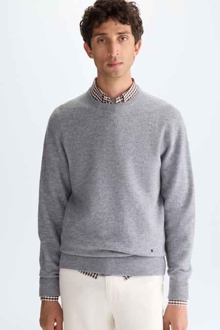 MERINO WOOL CREW-NECK SWEATER