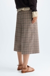 Chequered cool wool straight-leg bermuda shorts