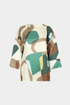 Blusa oversize cupro estampado