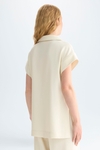 Puntini fitted top with belt